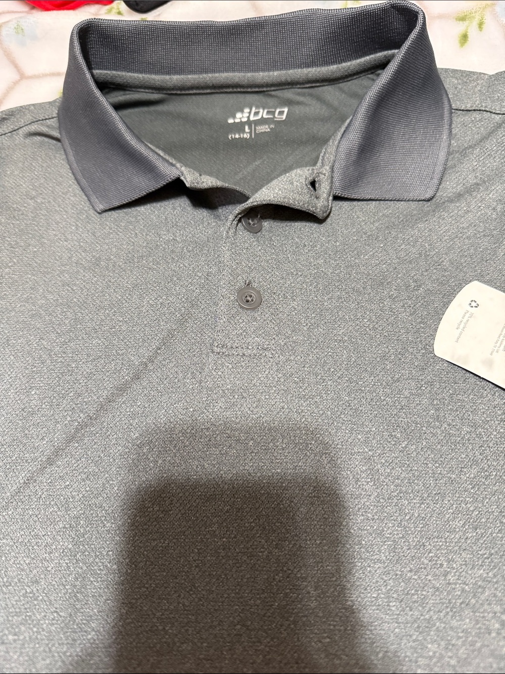 Boy’s Grey Performance Polo Shirt